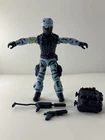 Vintage Hasbro GI Joe SHOCKWAVE Action Figure w/Backpack, and two guns.