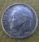 1960-D Roosevelt Silver Dime 90% Pre-1965 | Sharp Detail | Ungraded