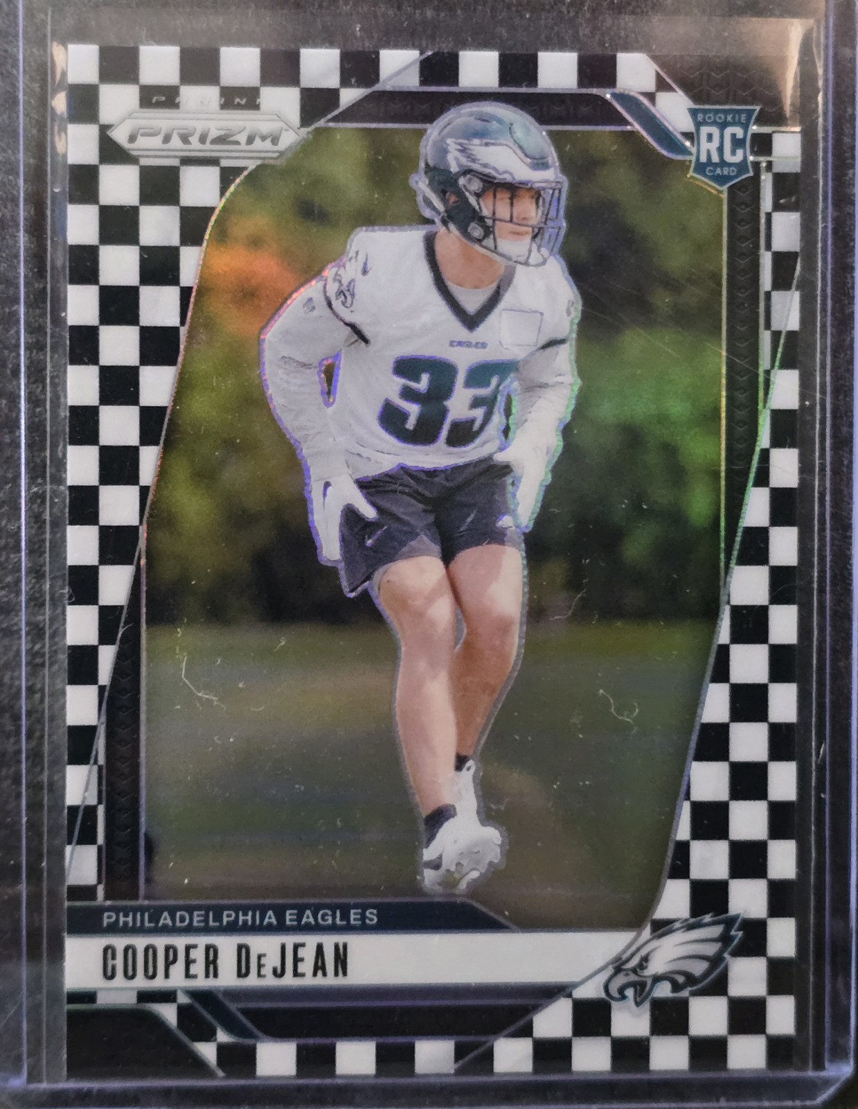 2024 Panini Prizm - Rookies Cooper DeJean #321 Black & White Checker Prizm (RC)