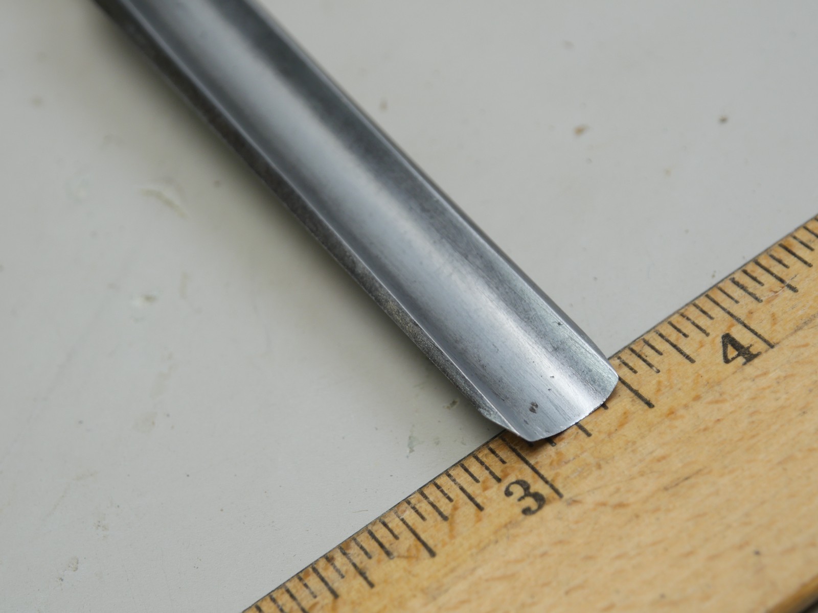 Old tools Vintage Spear & Jackson 1/2" No. 7 sweep straight wood carving gouge