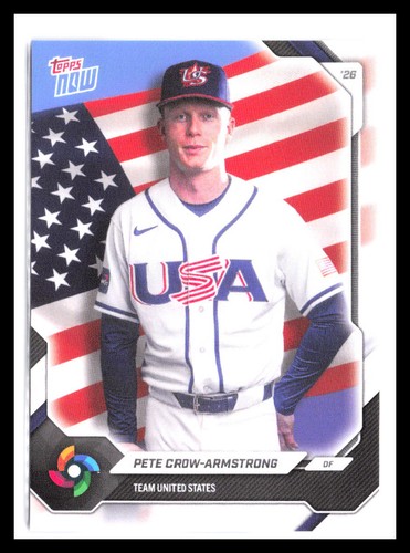 2026 Topps Now World Baseball Classic Team USA #USA08 Pete Crow-Armstr