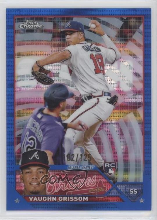 2023 Topps Chrome Blue Sonar Refractor 102/125 Vaughn Grissom #48 11ff