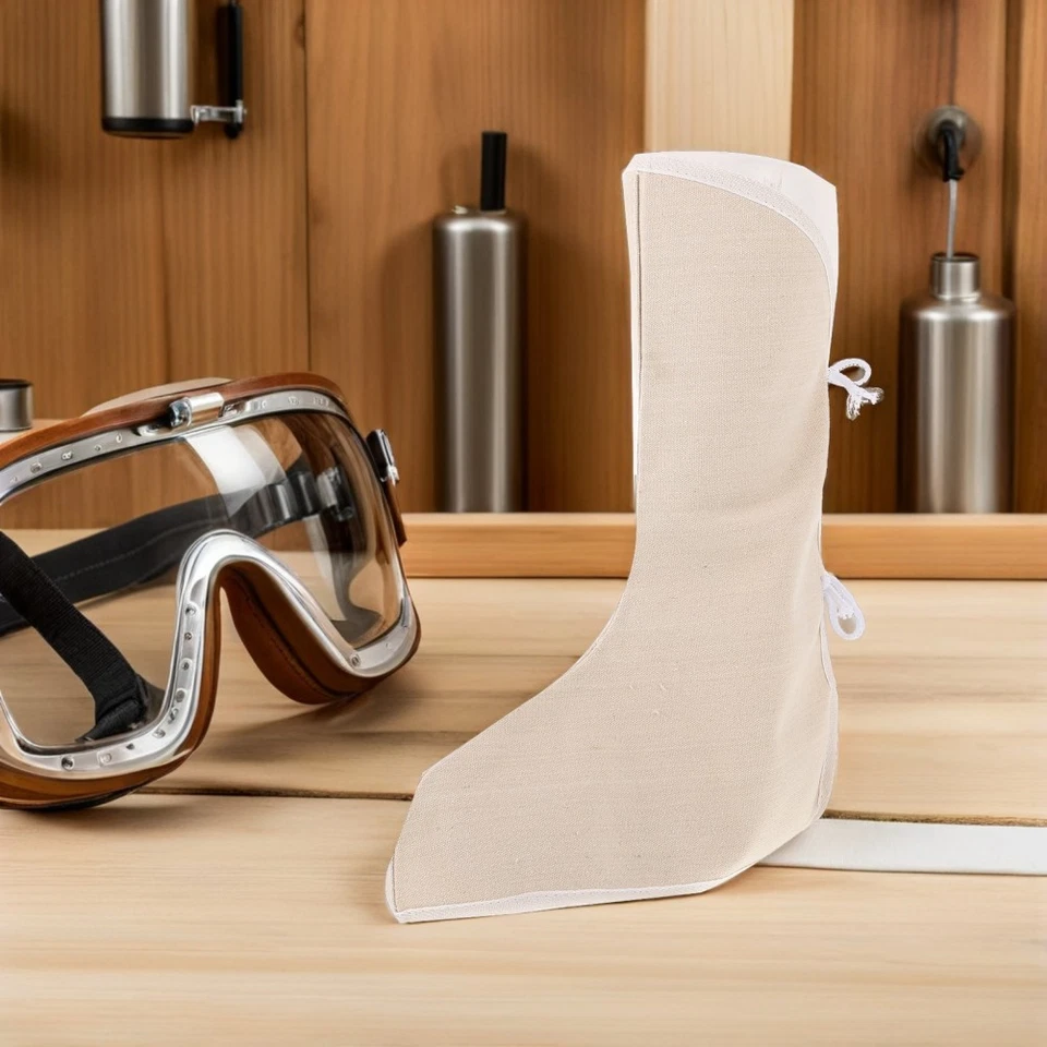  4 pares de cubiertas protectoras para zapatos de soldador polainas de soldadura aisladas para la seguridad de los pies Foto 2 de 4