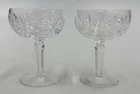 2 Vintage Waterford Crystal Kildare Champagne Coupe Sherbet Glasses