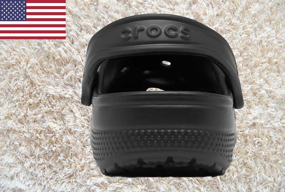 Sandalias zueco clásicas para niños grandes de línea de acabado/negro Foto 4 de 4