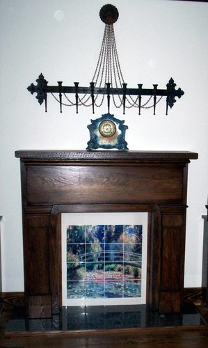 24 x 24 Mural Ceramic Monet Bridge Backsplash Tile #123 - Picture 2 of 2
