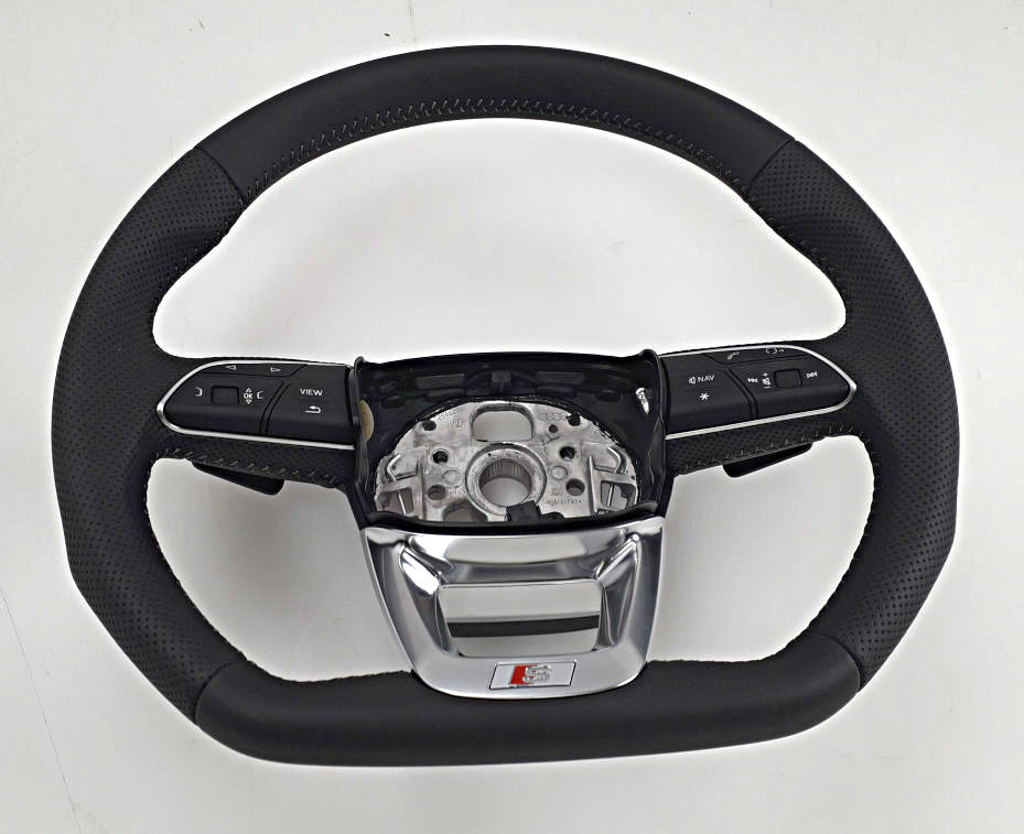Genuine AUDI Q5 Mult.Steering Wheel Leather Black/Cliff Grey Genuine AUDI Q5 Mult.Steering Wheel Leather Black/Cliff Grey