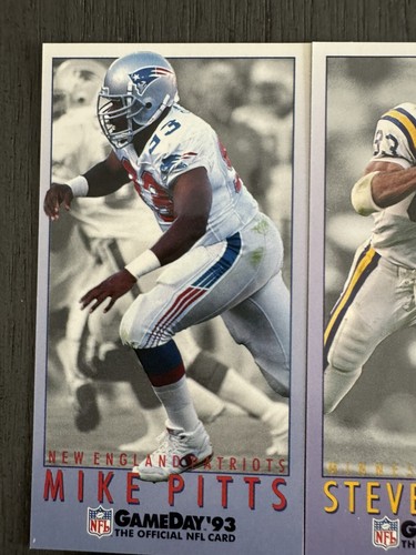 💥1992-93 FLEER Tall Boys LOT OF 12 FOOTBALL CARDS FRYER MCDUFFIE PITTS - Picture 2 of 14