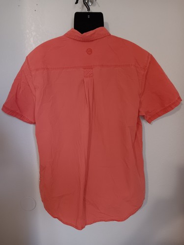 Magellan Men's Button Down Shirt Short Sleeve Causal Cotton Orange Size XL - Picture 2 of 4