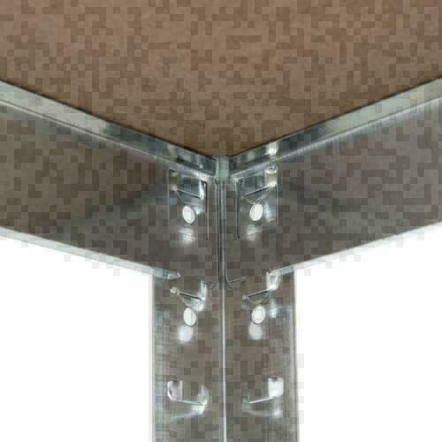 Groß Schwerlastregal Werkstattregal Steckregal Kellerregal Lagerregal Metall MDF - Bild 10 von 22