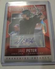 Jake Peter 2014 Elite Xtra Edition Autograph 342/799 Chicago White Sox #39