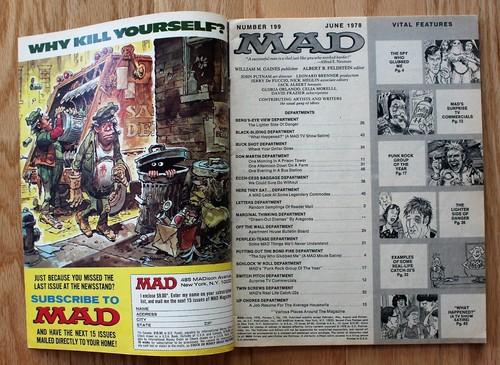 Mad Magazine Junio 1978; Vol 1 #199; Spy Who Loved Me; Punk Rock; Anuncios de TV - Imagen 3 de 6