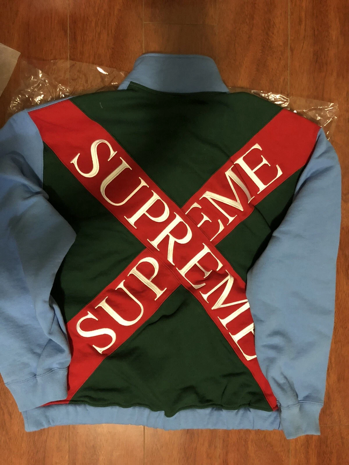 SUPREME Cross Half Zip Sweatshirt Small SS20 Week12