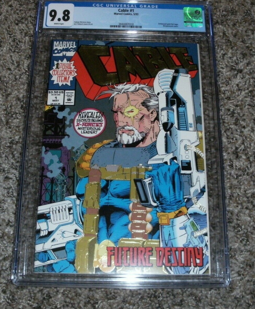 CGC 9.8 Marvel Comics CABLE #1 Gold FOIL Logo X MEN Wraparound