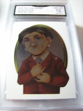 SHEMP HOWARD 2014 CHRONICLES OF THE THREE 3 STOOGES ARTIST CARD FOIL GRADED 10