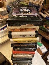 Mixed Lot Of 12 Country And Western 8 Track Tapes Tested With Various Artists