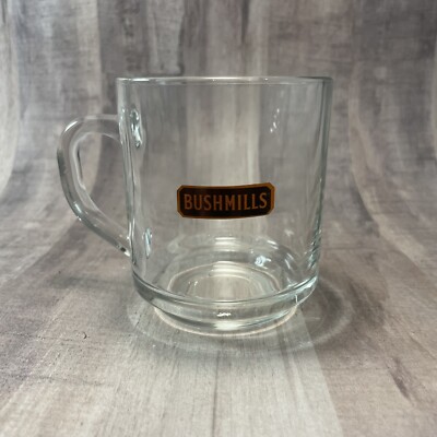Bushmills Irish Coffee Clear Glass Mug Coffee Cup 10oz Clear Luminarc VTG |  eBay