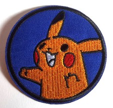 Pokemon Pikachu 3" Round Embroidered Patch-USA Mailed POKPA-05 