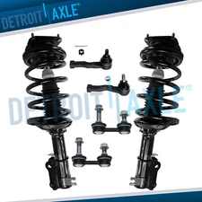 Front Struts w/Coil Spring Sway Bars Tie Rods for 2002 2003 2004 2005 Kia Sedona