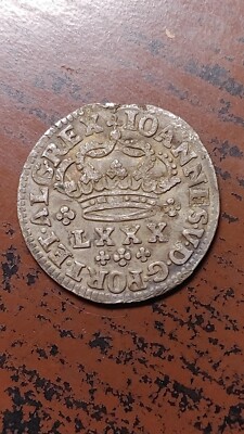 (1706 - 1750) Portugal Silver Tostao 3 Grams Joao V John Nice Example