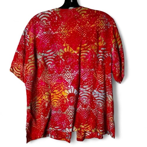 Bali Batik Women's 2-Piece Beaded Smocked Dress & Button Down Shirt - Sz. XL - Picture 10 of 12