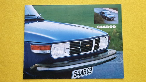 Saab 99 2.0 2 door car sales brochure catalogue 1974 MINT P