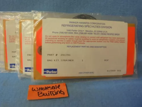 PARKER HANNIFIN BAG KIT, STRAINER 201701 RSF, **LOT OF 3**