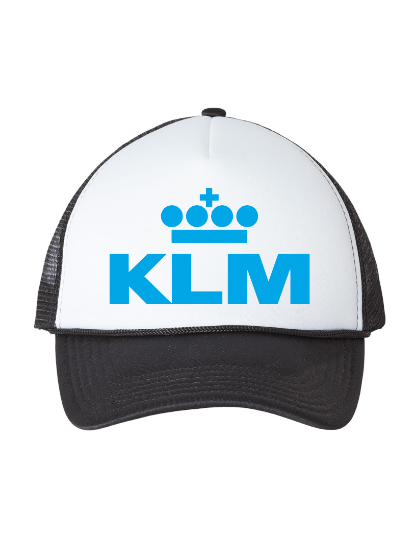 KLM Royal Dutch Airline Logo Netherlands Travel Souvenir Trucker