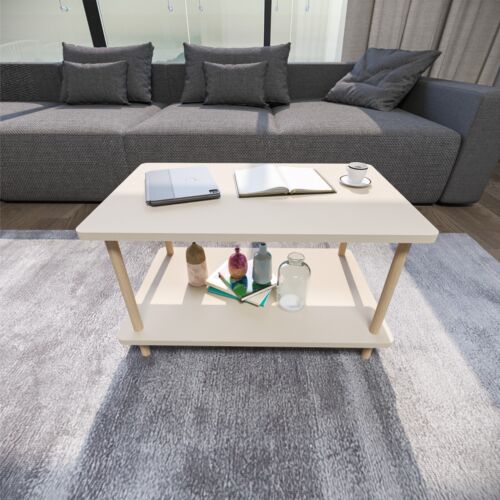 Wohnzimmertisch Couchtisch Esstisch rechteckiger Beistelltisch Sofatisch robust - Bild 20 von 28