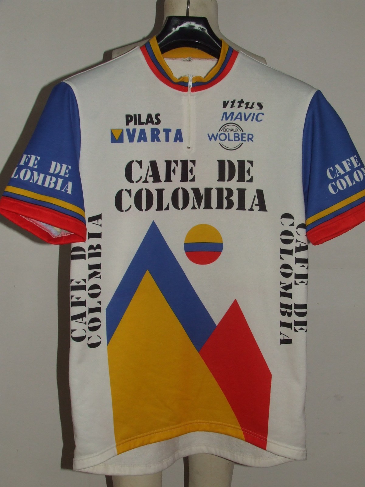 MAGLIA BICI CICLISMO SHIRT MAILLOT CYCLISM TEAM CAFE DE COLOMBIA tg. 3XL MAGLIA BICI CICLISMO SHIRT MAILLOT CYCLISM TEAM CAFE DE COLOMBIA tg. 3XL