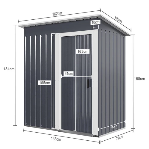 Metal Garden Shed 6 X 4, 8 X 4, 8 X 6, 10 X 8 Garden Storage WITH FREE BASE New - Picture 8 of 58