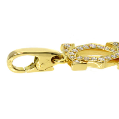 CARTIER Pendant top Charm 2C Diamond K18 Yellow Gold | eBay