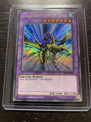 Yu-Gi-Oh! Drachenmeister Gaia Secret Rare LOB-DE125 25th Anniversary Near Mint