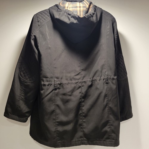 Liz Claiborne Black Coat with Hood Size: Womens Xlarge (Read Description) - Picture 2 of 11