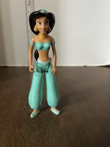 Vintage Disney Jasmine Figure From Aladdin Playset Glitter Roughly 6" Tall