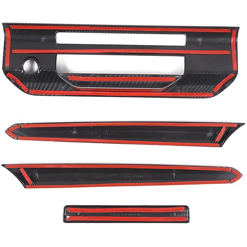 Carbon Fiber Tailgate Truck Handle Strip Cover Trim For Ford Ranger 2023 2024 - Picture 8 of 11