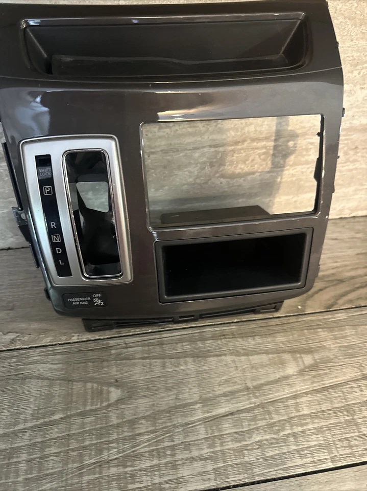 ✅ Radio de palanca de cambios de tablero central Nissan Quest 2011-2017 y bisel de ajuste climático de aire acondicionado OEM Foto 3 de 4