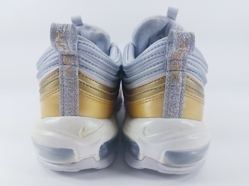 Nike Air Max 97 Metallic Silver Gold AQ4137-001 Women's Size 8.5 - Picture 4 of 9