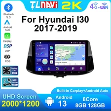 9" Android 13 For Hyundai I30 17-19 Multimedia Radio Stereo Player W/ BT Carplay