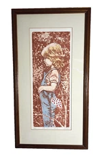 Mary Vickers Ltd Edition Signed Artist Proof Etching "Little Girls Are Made Of"