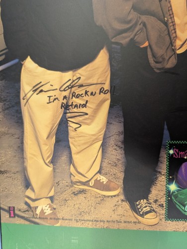 Signed Smash Mouth Fush Yu Mang Poster All 4 Members Wooden Poster Board - Picture 2 of 3