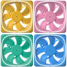 Vetroo DF-120 White LED Lighting 120mm Case Fan PC Computer Silence Cooling Fan