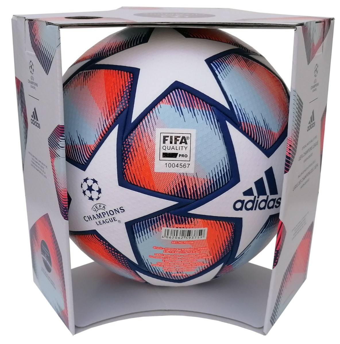 adidas UEFA Champions League Official Match Soccer Ball Size