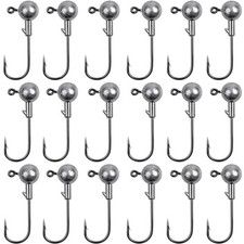 Lot 50Pcs 1/32 1/16 1/8 oz Lead Jig Heads Fishing Hooks Crappie Lure Bait Tackle