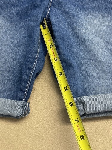 The Childrens Place Size 12 Girls Skimmer Blue Jean Shorts Super Stretch Pants - Picture 9 of 15