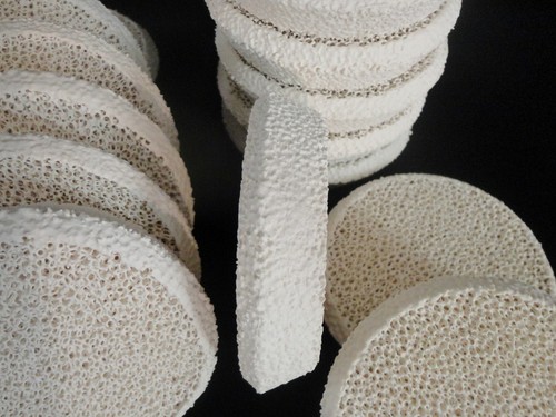 RETICULATED ZIRCONIA TAPERED FORM MOLTEN METAL FILTER SOLDER PLATE No.: 31 - Picture 6 of 12