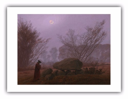 Caspar Friedrich : "Walk at Dusk / Man Contemplating Megalith" — Fine Art Print - Picture 3 of 7