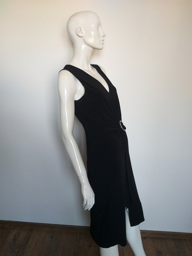 JOSEPH RIBKOFF black sleeveless dress size UK12 - Picture 7 of 9