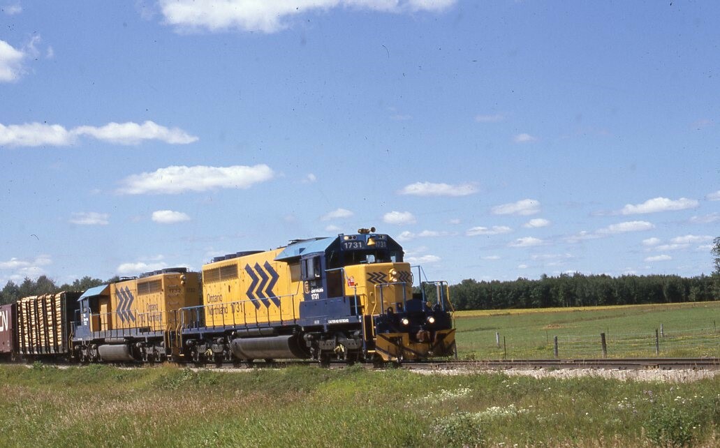 ONTARIO NORTHLAND Railroad Train 1731 PORQUIS JUNCTION ON