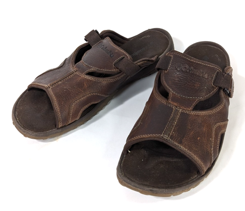 Columbia Sandale Herren Leder Slate Slide III braun BM4202 Outdoor Gr. 14